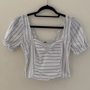 Free People Puff Sleeve Top